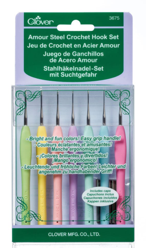 Clover Amour Steel Crochet Hook Gift Set Part No. 3675