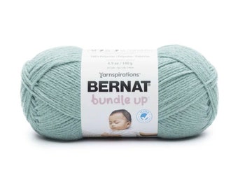 Bernat Bundle Up Polyester Knitting Crocheting Craft Baby Yarn 4.9 Ounce Skein Color: Brook