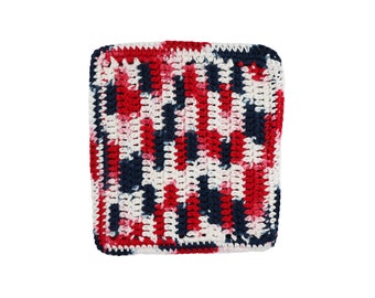 Pot Holder Hot Pad Doily Trivet Pure Cotton Hand Crocheted Handmade Color: Nautical