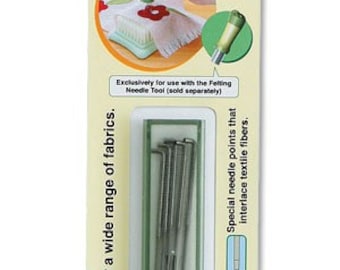 Clover Agujas De Recambio Para Fieltro (5uds): Precisión Japonesa Para Tus Proyectos De Wool Felt (Calidad Fina)