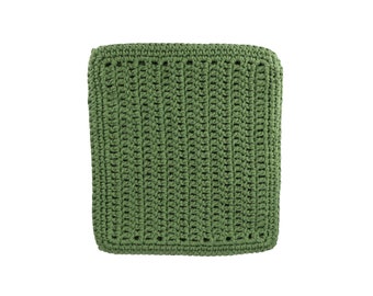 Pot Holder Hot Pad Doily Trivet Pure Cotton Hand Crocheted Handmade Color: Sage