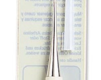 May include: A white and black tapered tailor's awl with a green and white Clover label. The label reads "Tapered Tailor's Awl" and "Designed for pulling out corners".