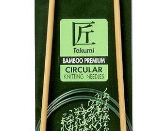 Clover 36 Inch Size 7 Takumi Circular Bamboo Knitting Needles Part No. 3016-36-7