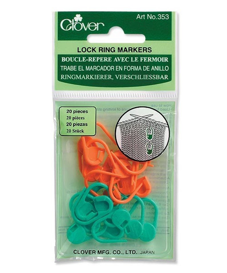 Clover Locking Stitch Marker Part No. 353 image 1