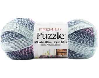 Premier Puzzle Worsted 100% Acrylic Knitting Crocheting Craft Yarn Color: Trivia
