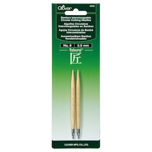 Clover Interchangeable Circular Knitting Needles No. 9 Part No. 3639