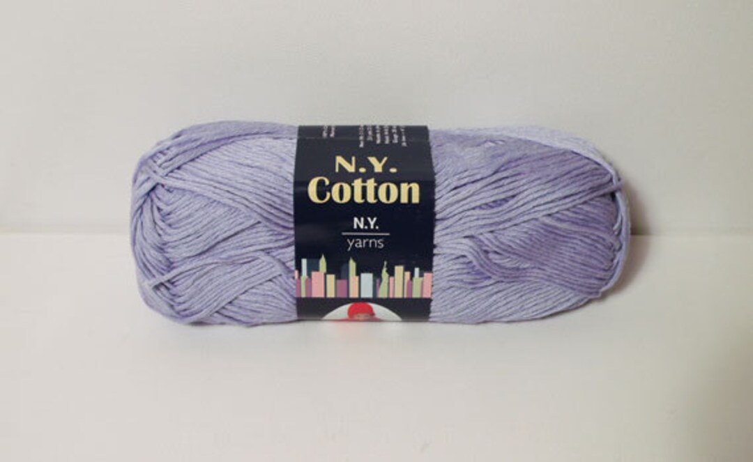 N.Y. Yarns 100% Cotton Mercerized Yarn Color No. 008 LAVENDER DISCONTINUED  