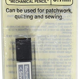 Clover Mechanical Pencil Refill For Sewing Quilting Silver 0.7 mm Part No. 5017