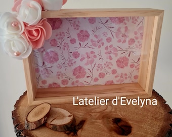 Diep bloemenframe