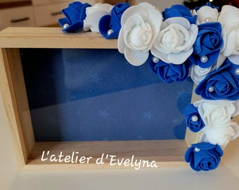 Diep bloemenframe