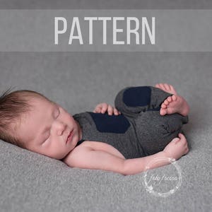 Eli Newborn Hat Pants Pattern Newborn Sleepy Hat Shorts Prop Etsy