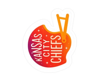 Kansas City Chiefs Helmet Sticker: Car, Laptop, Water Bottle Decal