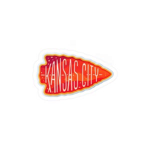 Vinyl Decal, Kansas City Chiefs Arrowhead Sticker, Car Decal, Laptop Sticker, Football Fan Gift, Sports Decal