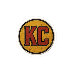 KC Chiefs Vinyl Decal Sticker: Football Fan Laptop/Car Decal