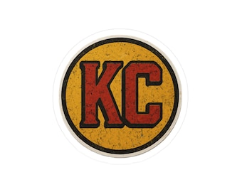 KC Chiefs Vinyl Decal Sticker: Football Fan Laptop/Car Decal