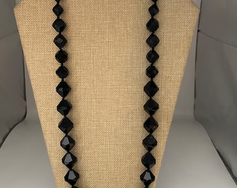 Miriam Haskell Vintage Black Necklace