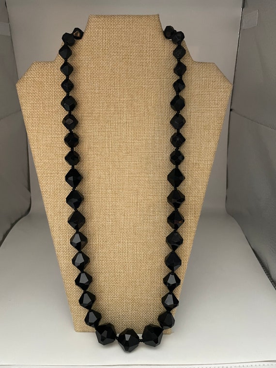 Miriam Haskell Vintage Black Necklace