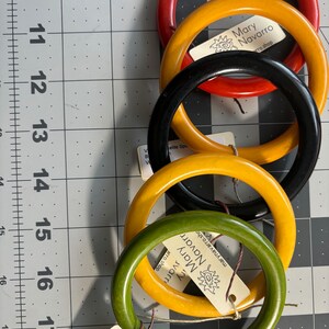 Vintage Bakelite Bracelets, Several colors to choose from, all priced individually