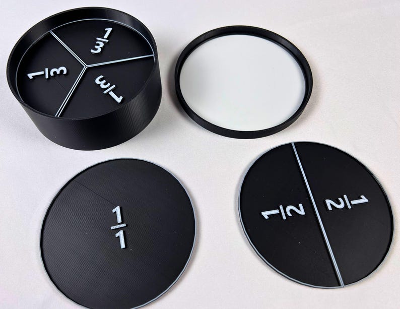 Fraction Circles for Elementary Math - Etsy