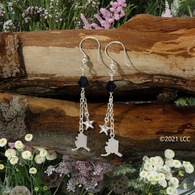 Alaskan Charm Earrings State and Star image 1