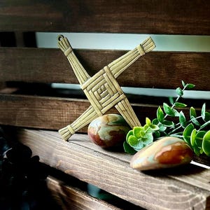 Hand Forged Brigid’s Cross Celtic Iron Wall Art Irish Pagan Protection Talisman