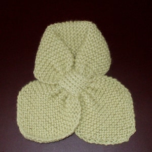 Hand knit Alpaca scarf for baby or toddler in pale yellow