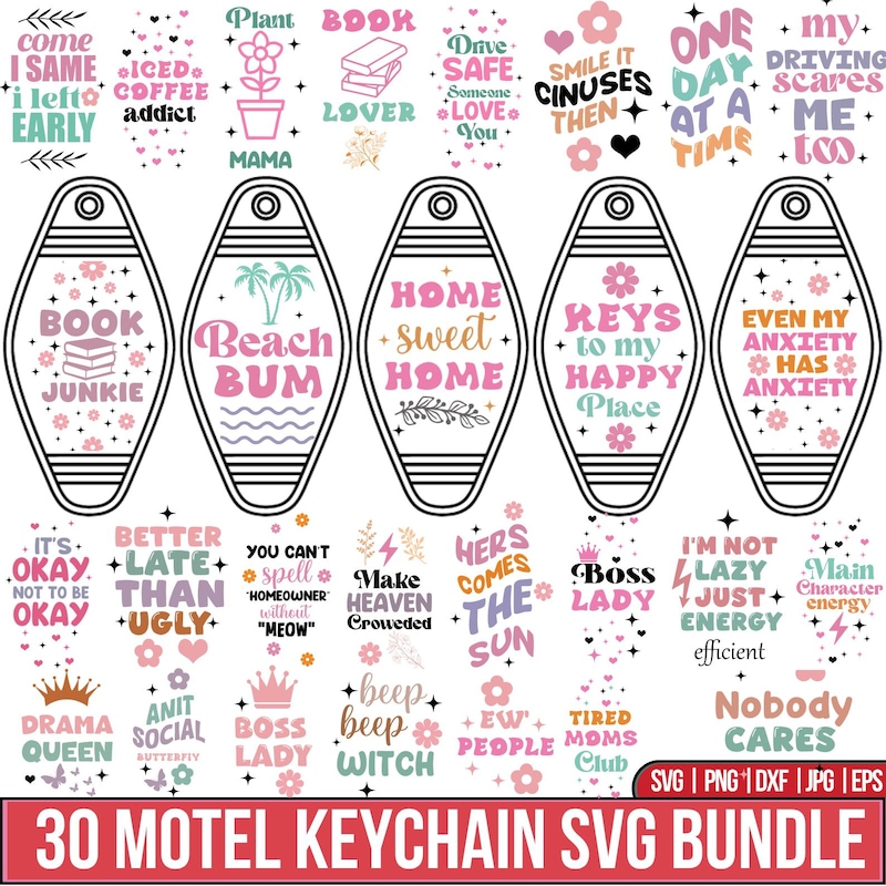 Motel Keychain - Etsy