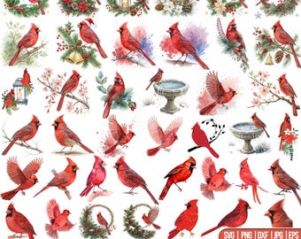 Red Cardinal Christmas Ornament PNG Bundle: Memorial Christmas Png, Cardinal Png, Merry Christmas Svg, Ornament Designs, Ornament For Cricut