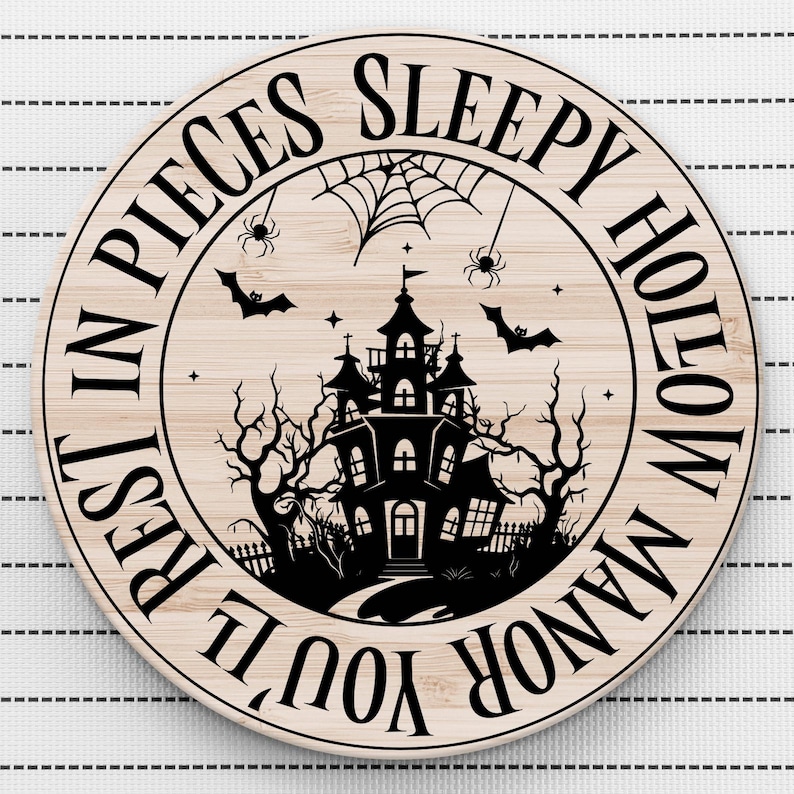 Halloween Door Hanger SVG Bundle: Spooky Laser Cut Files - Etsy