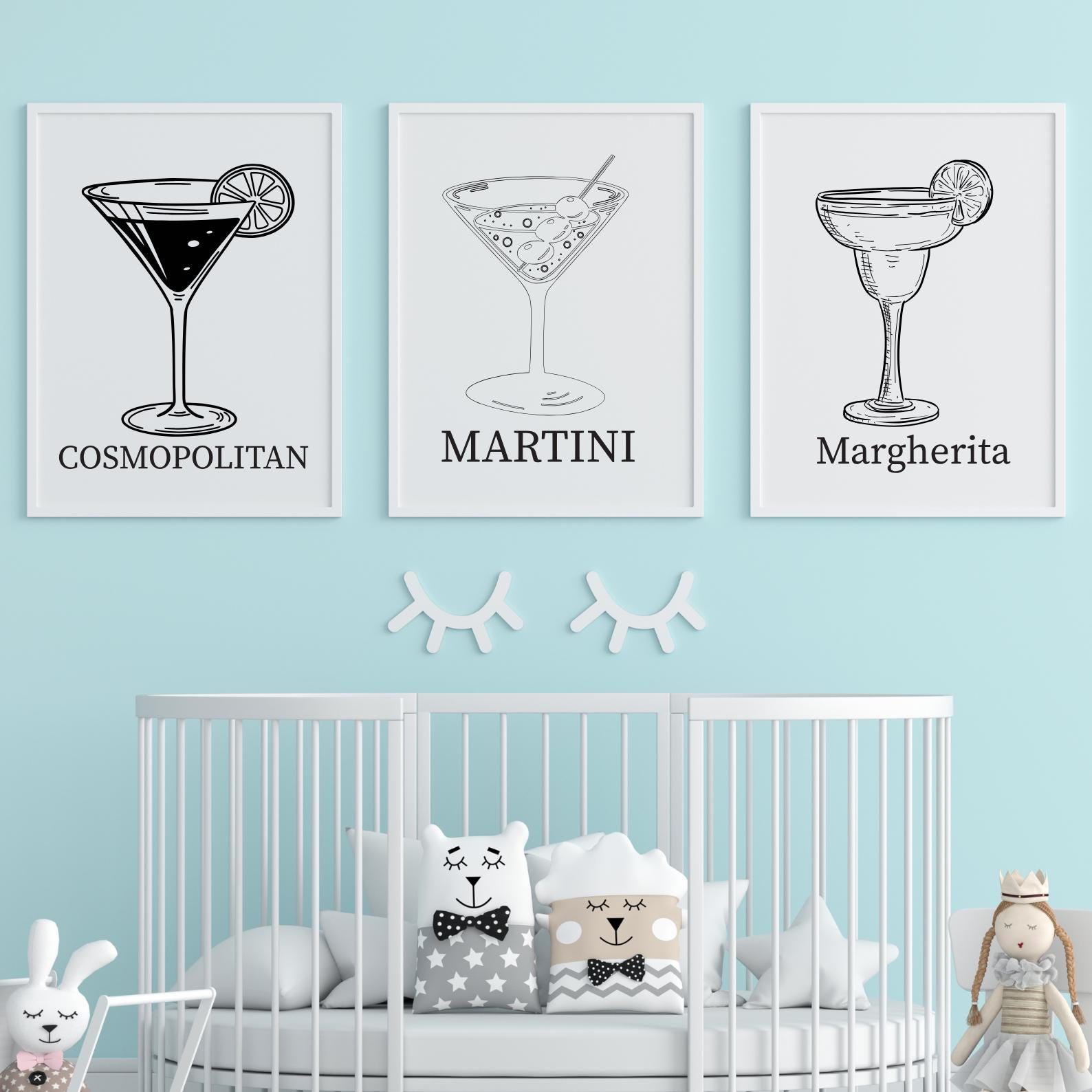 Cocktail Illustrations SVG PNG Bundle: Hand-drawn Vintage Drink Clipart ...