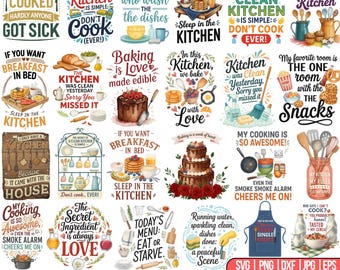 Paquete de imágenes PNG de toallas de cocina, frases de cocina PNG, agarraderas SVG, frases de cocina, diseños de cocina SVG, repostería SVG, archivos para Cricut y Silhouette