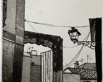 Alfama | Intaglio etching print