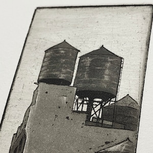 Towers of NoHo Intaglio print image 3