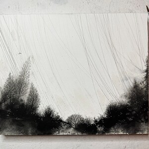 A Gentle Sweep Ink painting on panel image 4