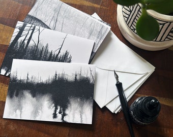 Ink Paintings: 6 Note Cards