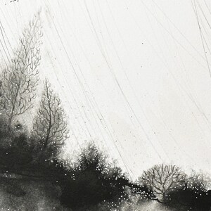 A Gentle Sweep Ink painting on panel image 5