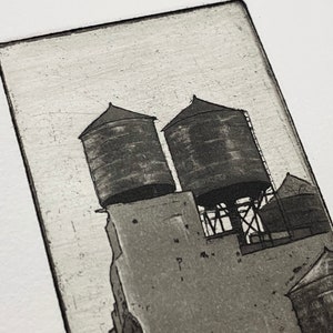 Towers of NoHo Intaglio print image 4