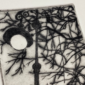 Lamp, Berlin (1/12) | Drypoint print