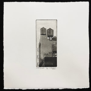 Towers of NoHo Intaglio print image 2