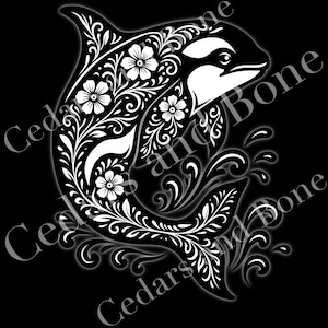 Orca Digital Download | Métis Indigenous Animal Illustration | PNG | PDF | JPEG