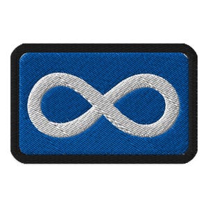 Métis Flag Patch | Embroidered | Iron On or Sew On