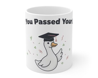 Silly Goose PhD Graduation Mug, Doctoral Dissertation Defense Gift, Funny New Doctor Coffee Mug
