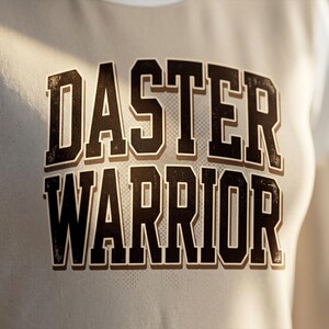 Daster Warrior T-Shirt Dress: Brown Aesthetic Loungewear, Funny Mom Gift, Comfortable House Dress for Mother's Day