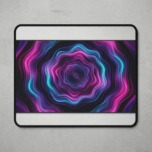Abstract Sensory Mouse Pad: ASMR Study Routine Desk Accessory for Flow State