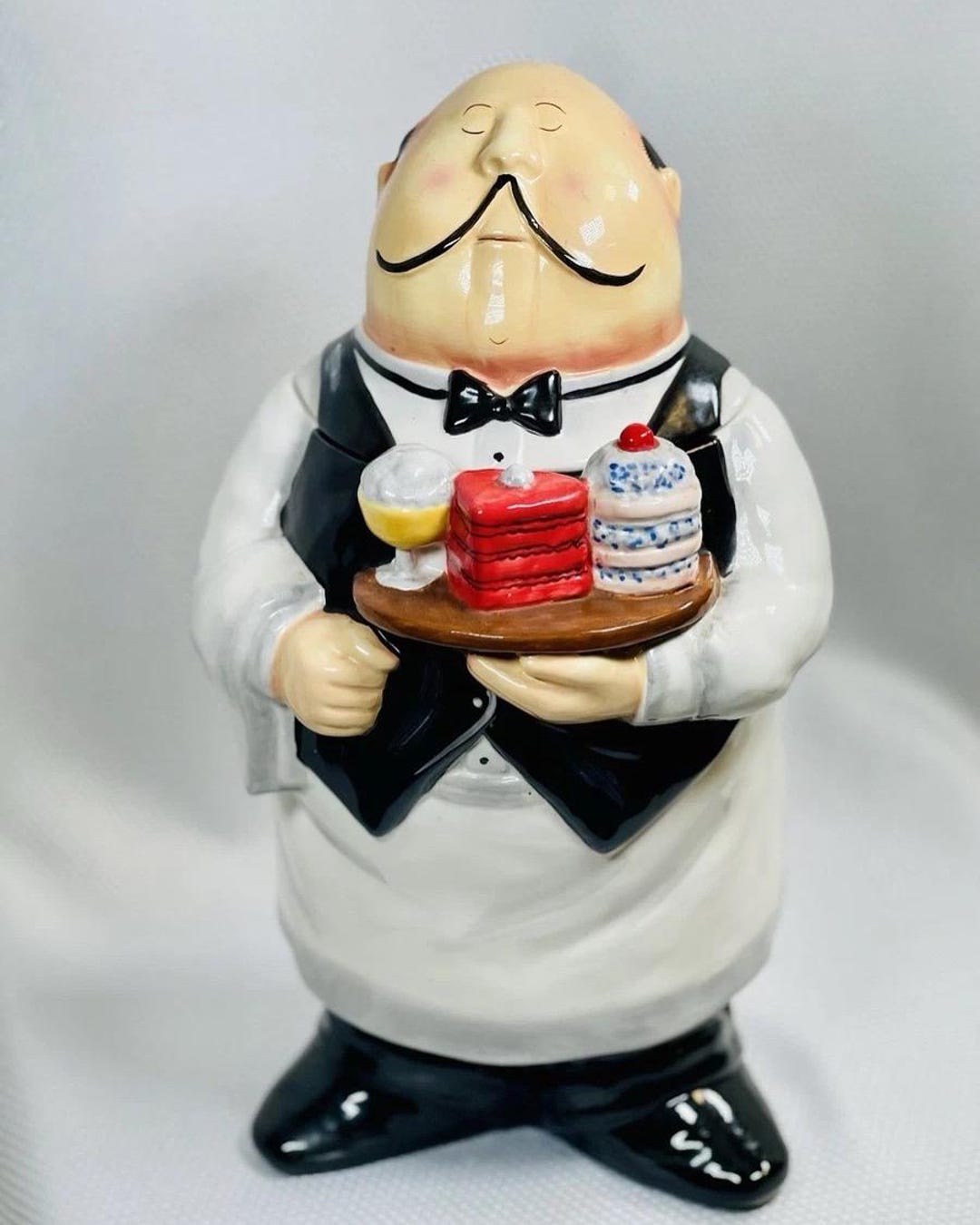 Jar Butler T. Flickinger Certified International Ceramic Butler/waiter Cookie Jar ...