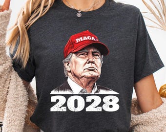 Trump 2028 T-Shirt, President Trump 2028 Shirt, Political Election Tee, Trump Conservative Shirt, Donald Trump For President 2028, MAGA 2028