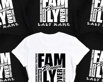 Custom Family Reunion Shirts, Family Reunion Shirts, Personalized Family Reunion Shirts, Family over everything 2026, Family Reunion Gifts