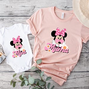 Disney Mama Mini Matching Shirt, Mama Mouse And Mini Mouse Shirt, Disney Mama Mini Trip Shirt, Mini Mouse Mama Shirt, Mom Daughter Shirt