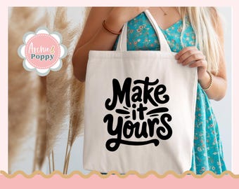 Benutzerdefinierte Tragetasche | Personalisierter Design-Druck 8x11 Fläche