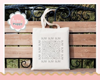 Hund Mama Tasche Tote | Haustier Frühling Tote Shopper Sommer Tasche Umweltfreundliche Tasche Wiederverwendbare Einkaufstasche Personalisierung Bibliothekstasche